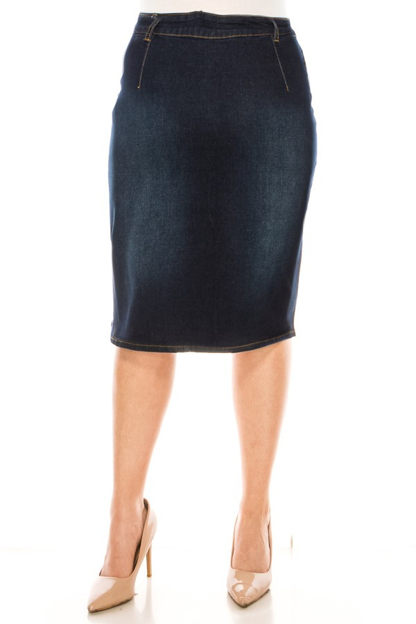 Denim Skirt Plus Size