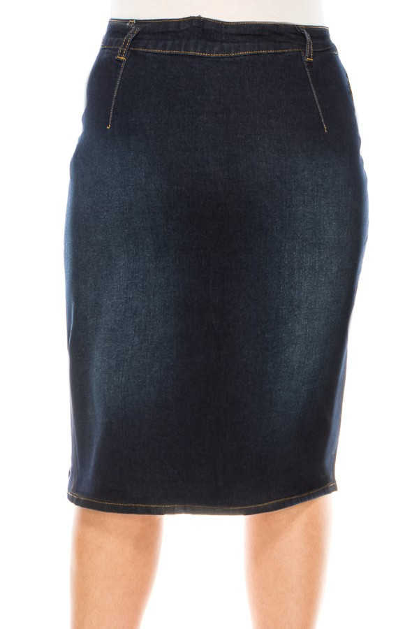 Denim Skirt Plus Size
