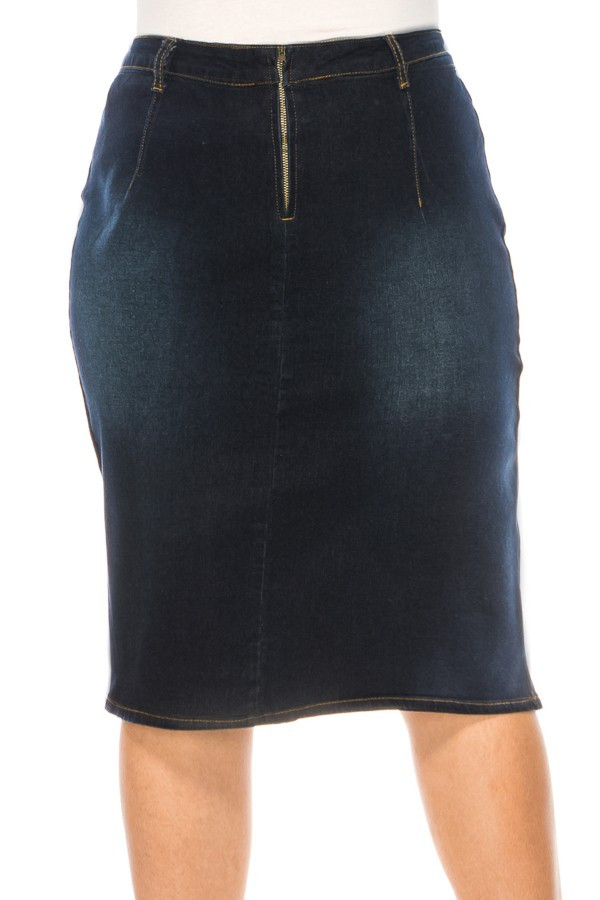 Denim Skirt Plus Size