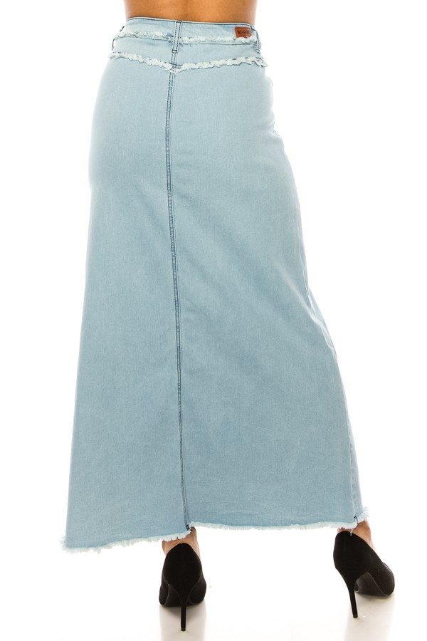 Denim Long Skirt