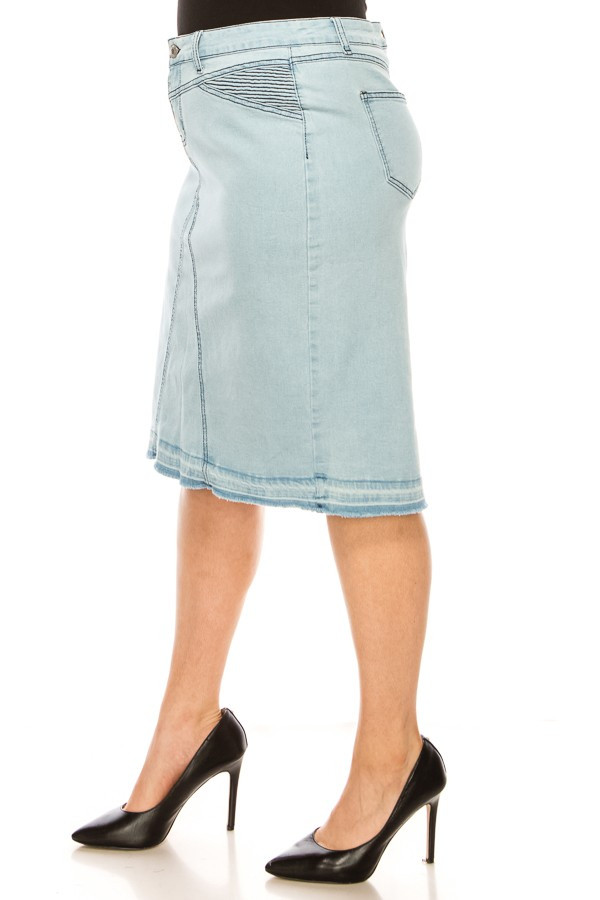 Denim Skirt Plus Size
