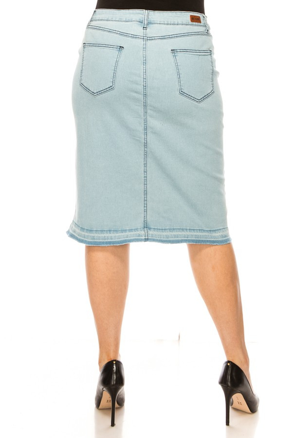 Denim Skirt Plus Size
