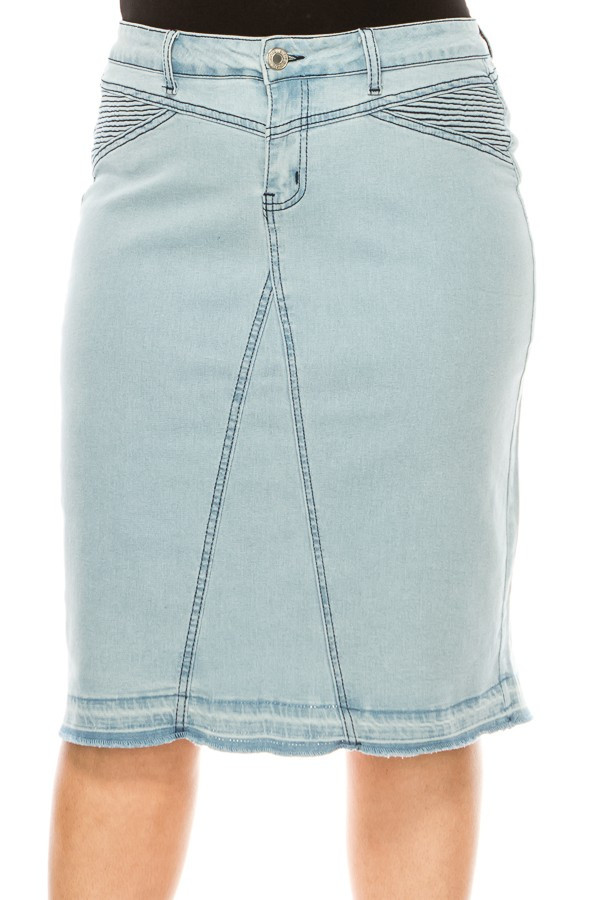 Denim Skirt Plus Size