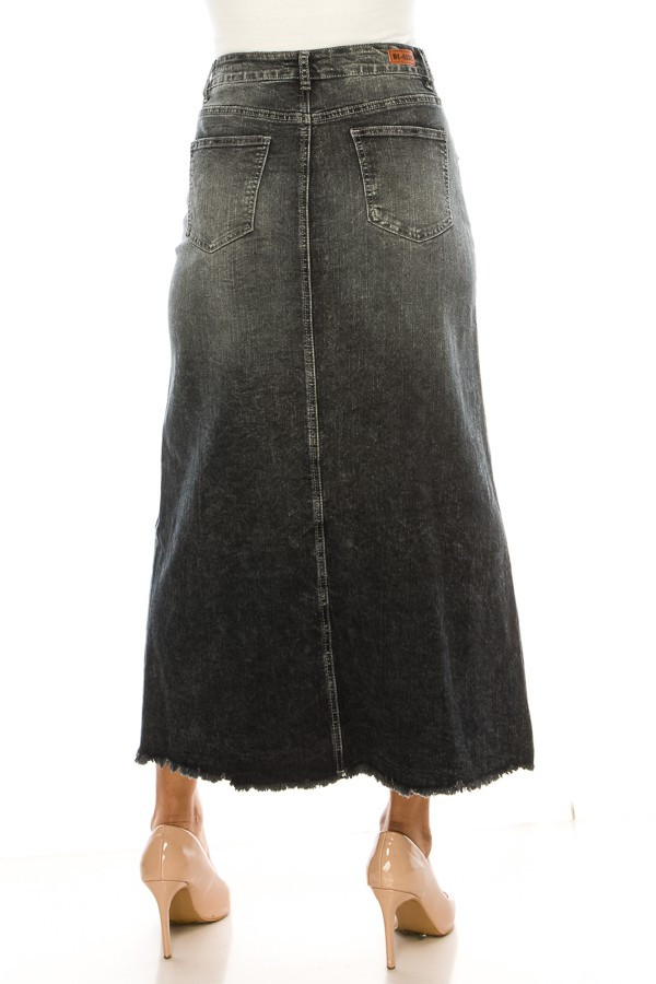 Denim Long Skirt