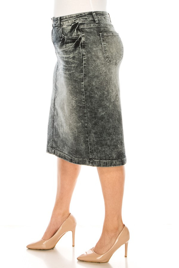 Denim Skirt Plus Size