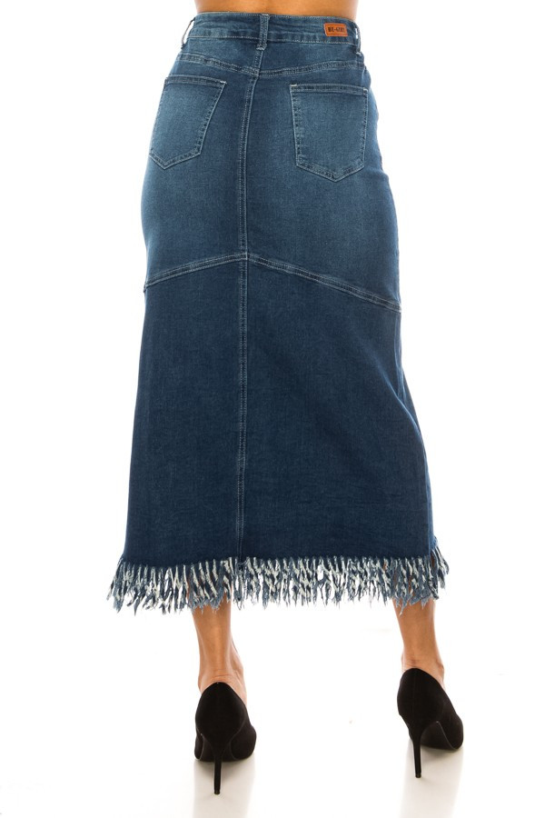 Denim Long Skirt