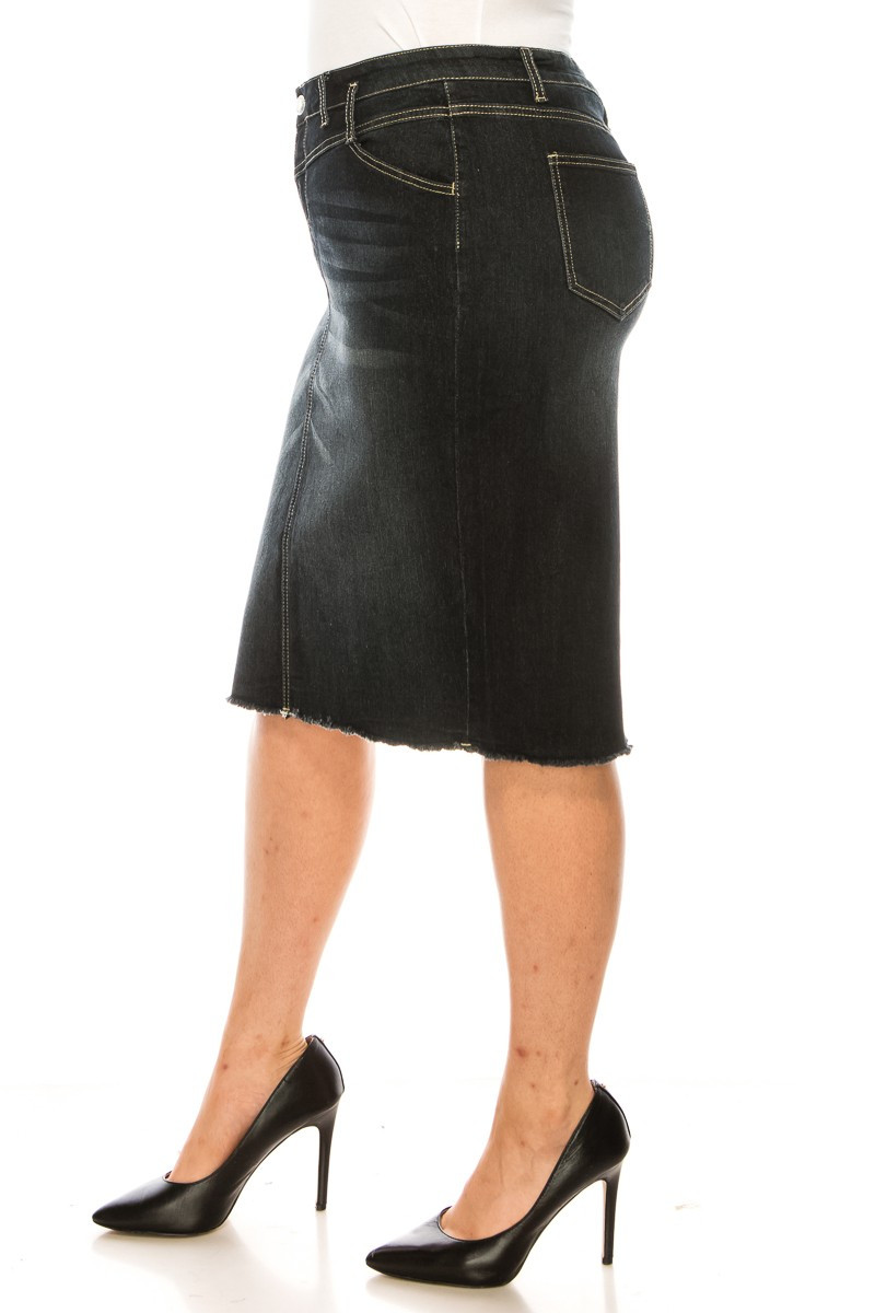 Denim Skirt Plus Size