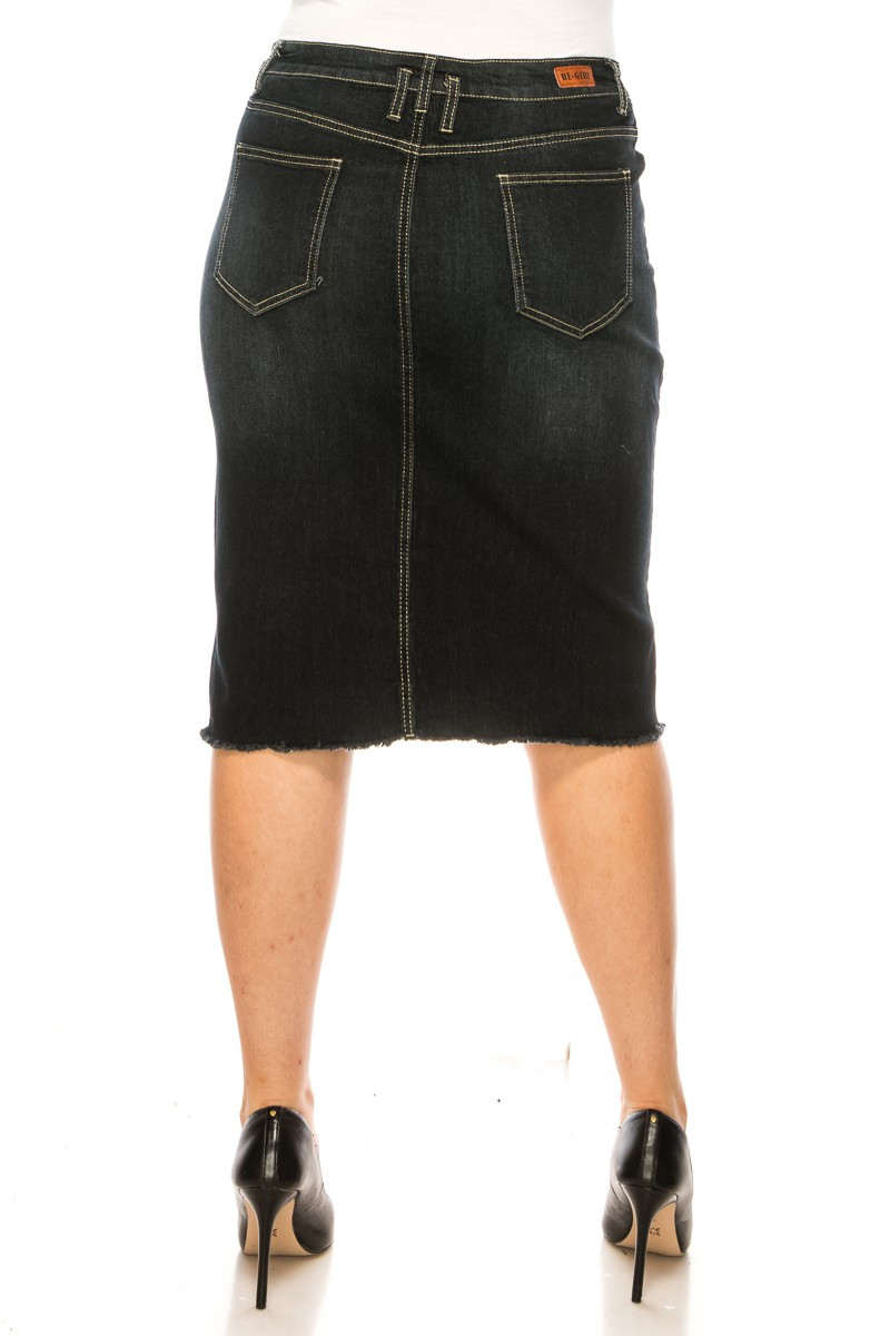 Denim Skirt Plus Size