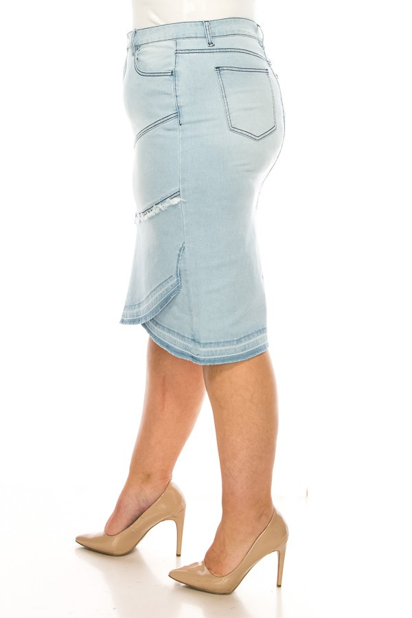 Denim Skirt Plus Size