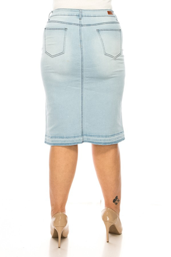 Denim Skirt Plus Size