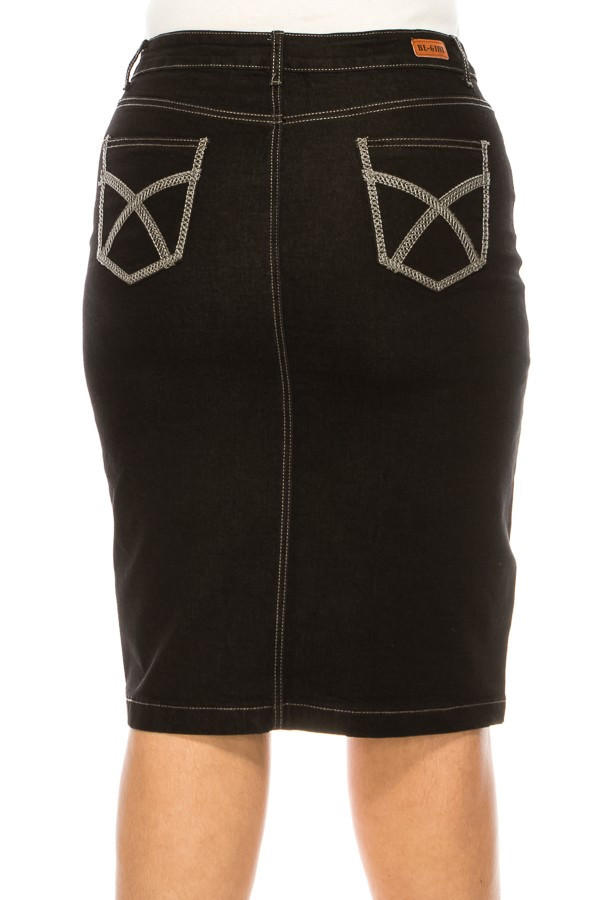 Denim Skirt Plus Size