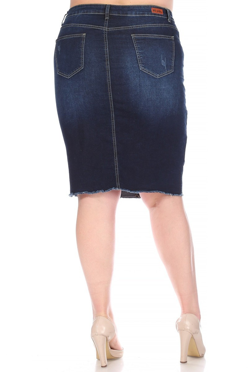 Denim Skirt Plus Size