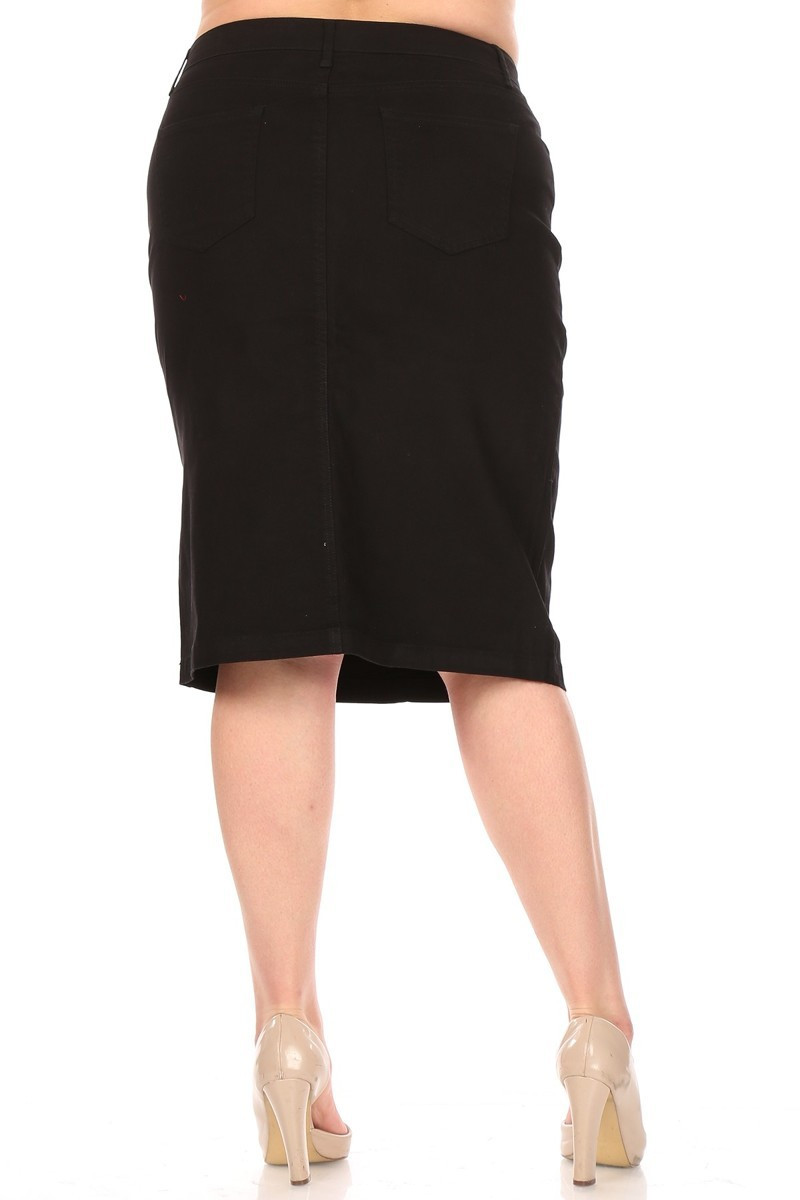 Denim Skirt Plus Size