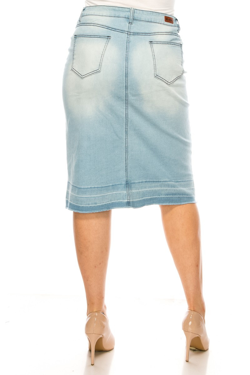 Denim Skirt Plus Size