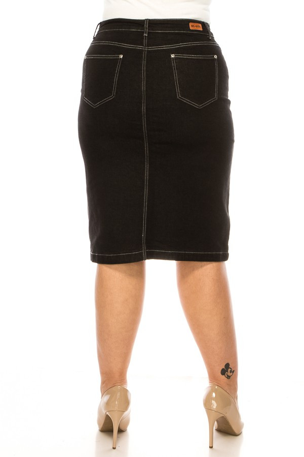 Denim Skirt Plus Size