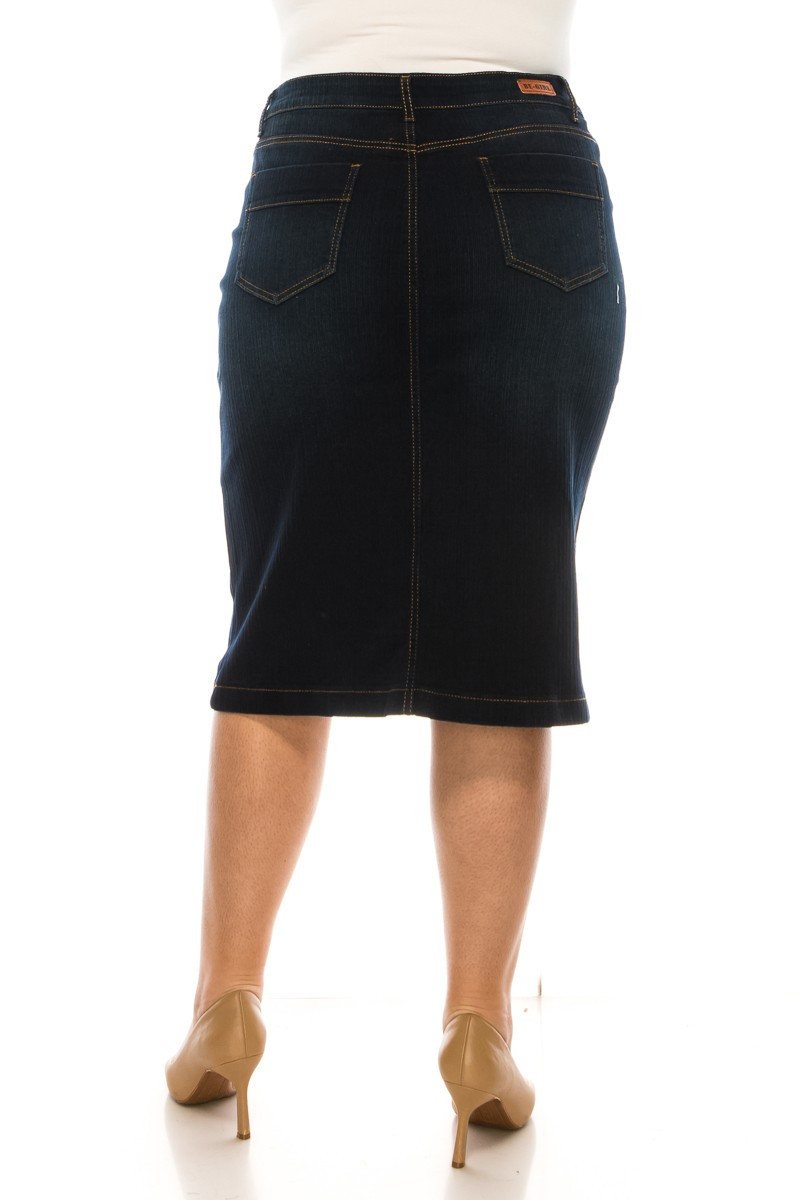 Denim Skirt Plus Size