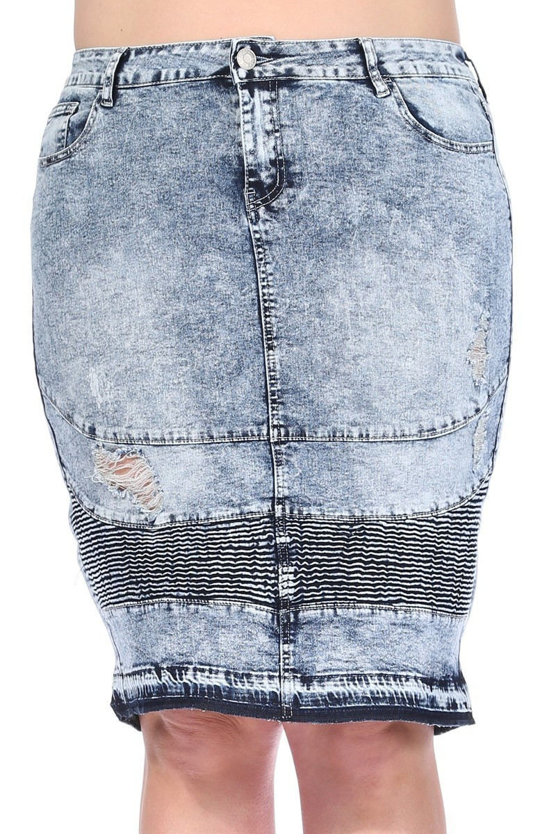 Denim Skirt Plus Size