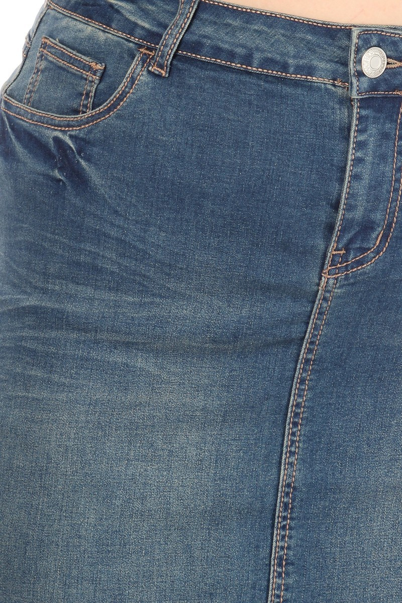 Denim Skirt Plus Size