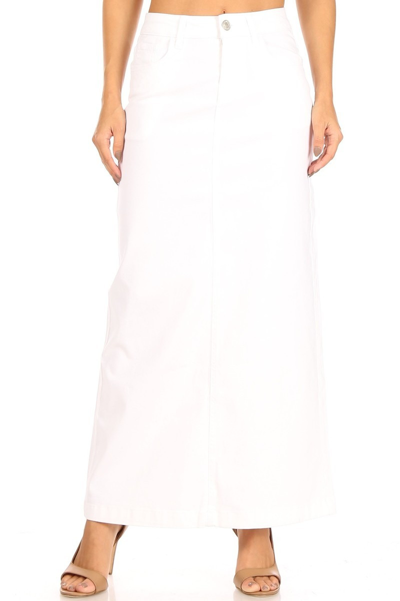 Denim Long Skirt