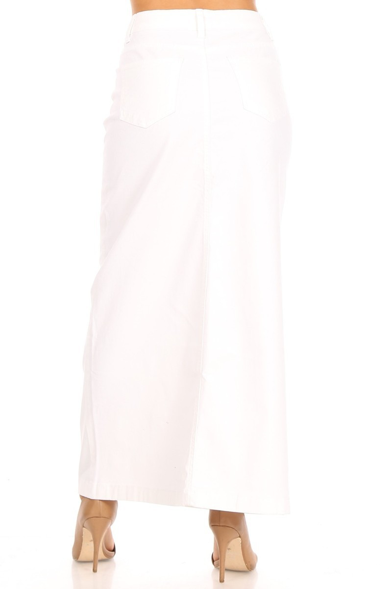 Denim Long Skirt