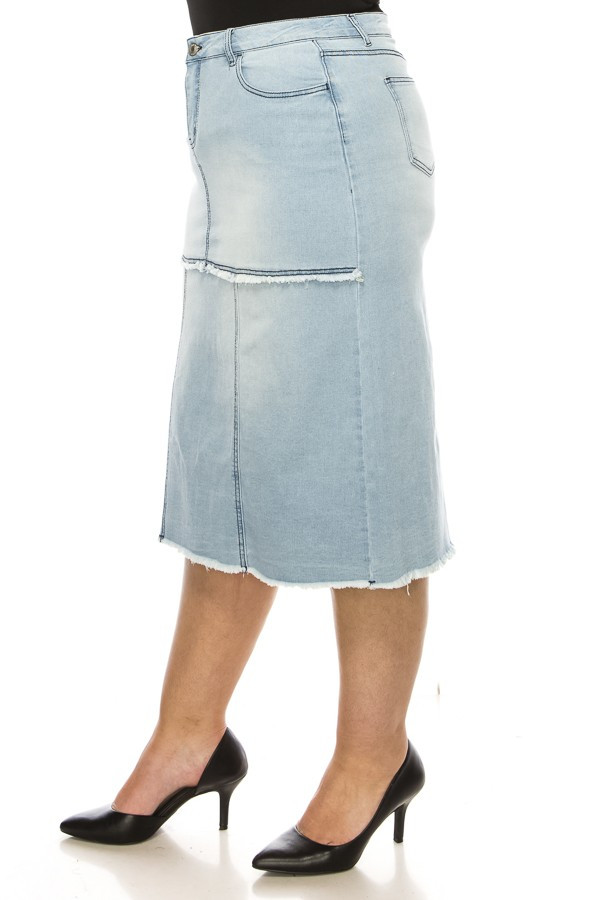 Denim Skirt Plus Size