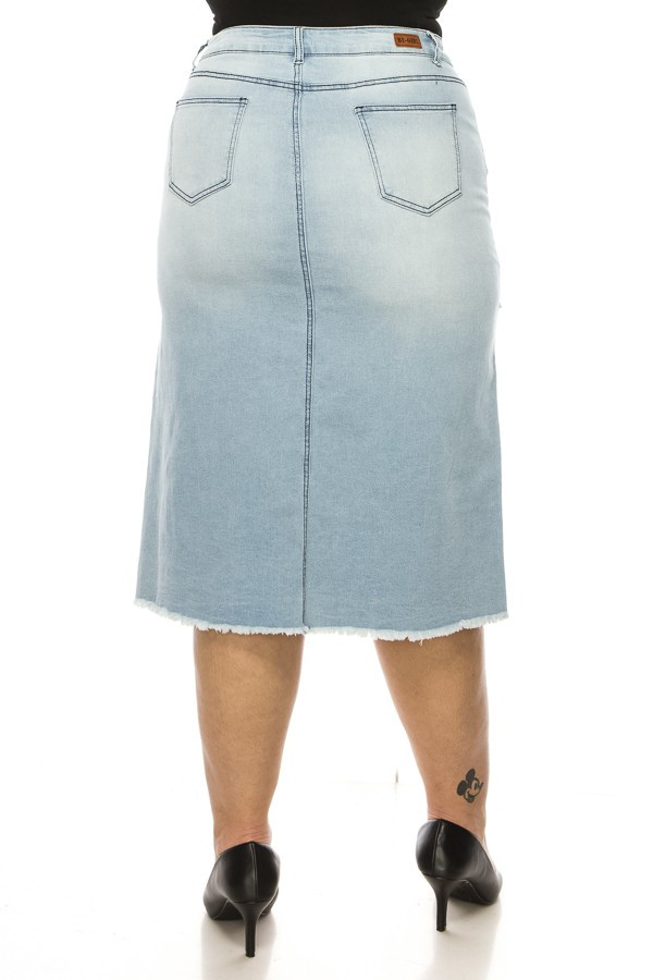 Denim Skirt Plus Size