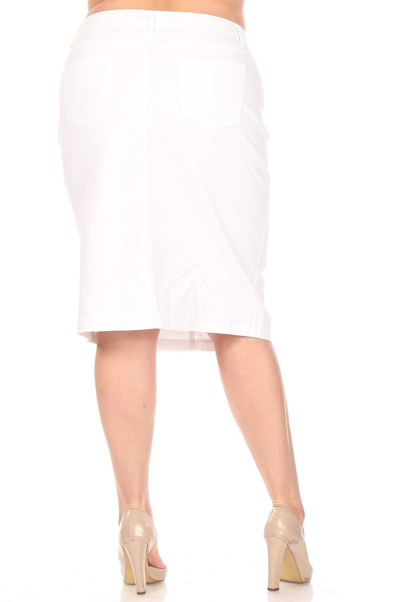 Denim Skirt Plus Size