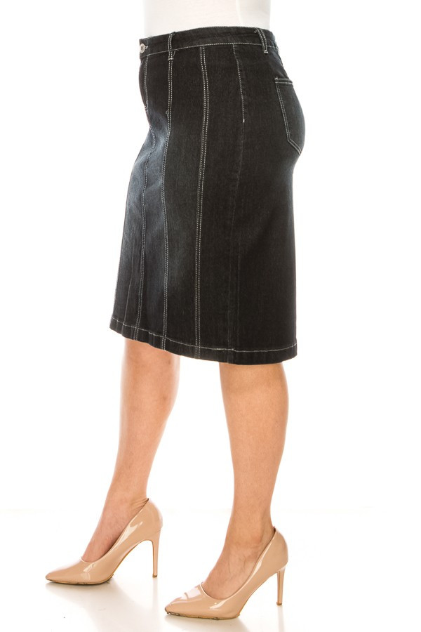 Denim Skirt Plus Size