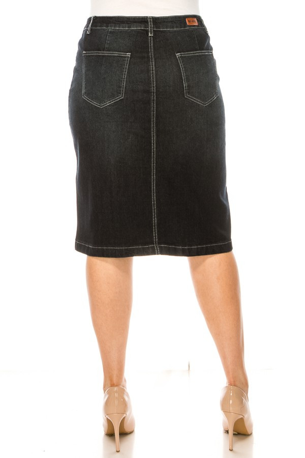 Denim Skirt Plus Size