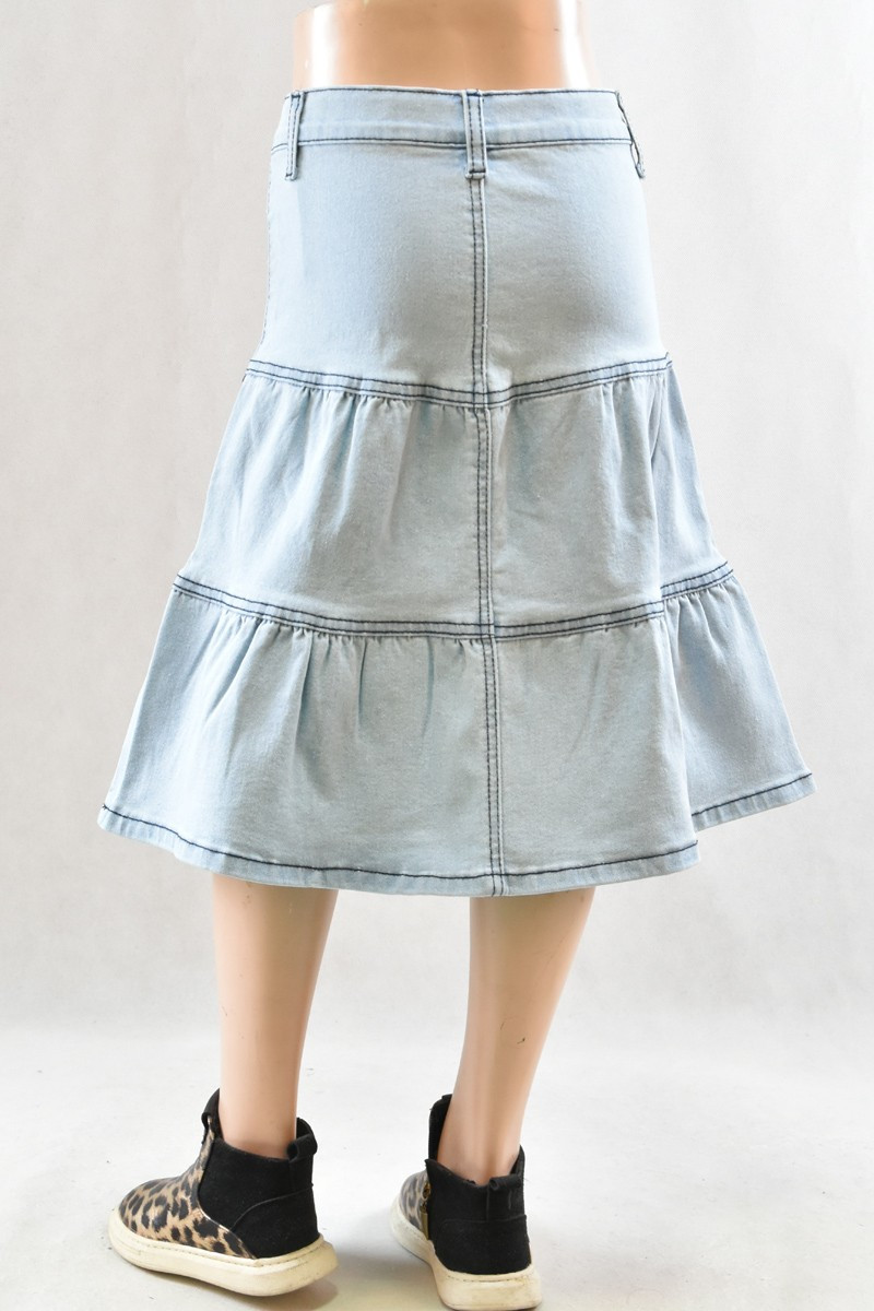 Girls Denim Skirt