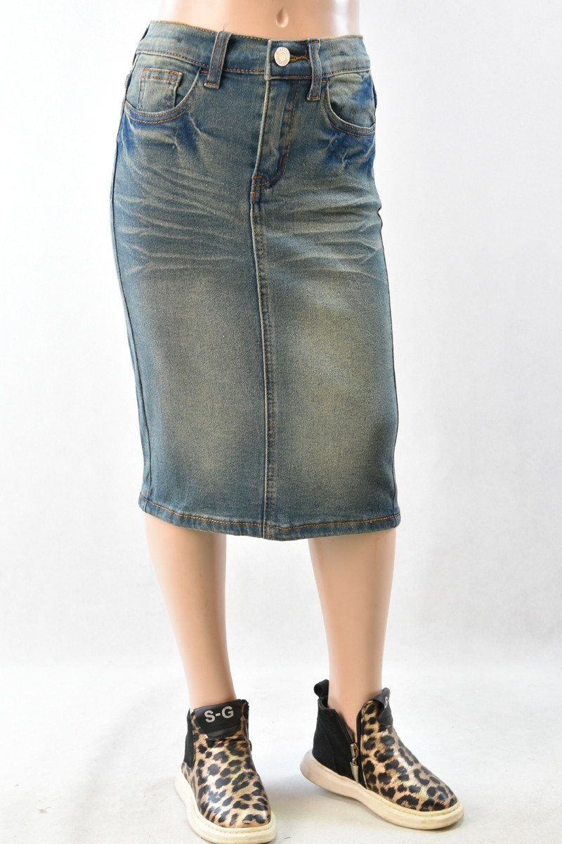 Girls Denim Skirt