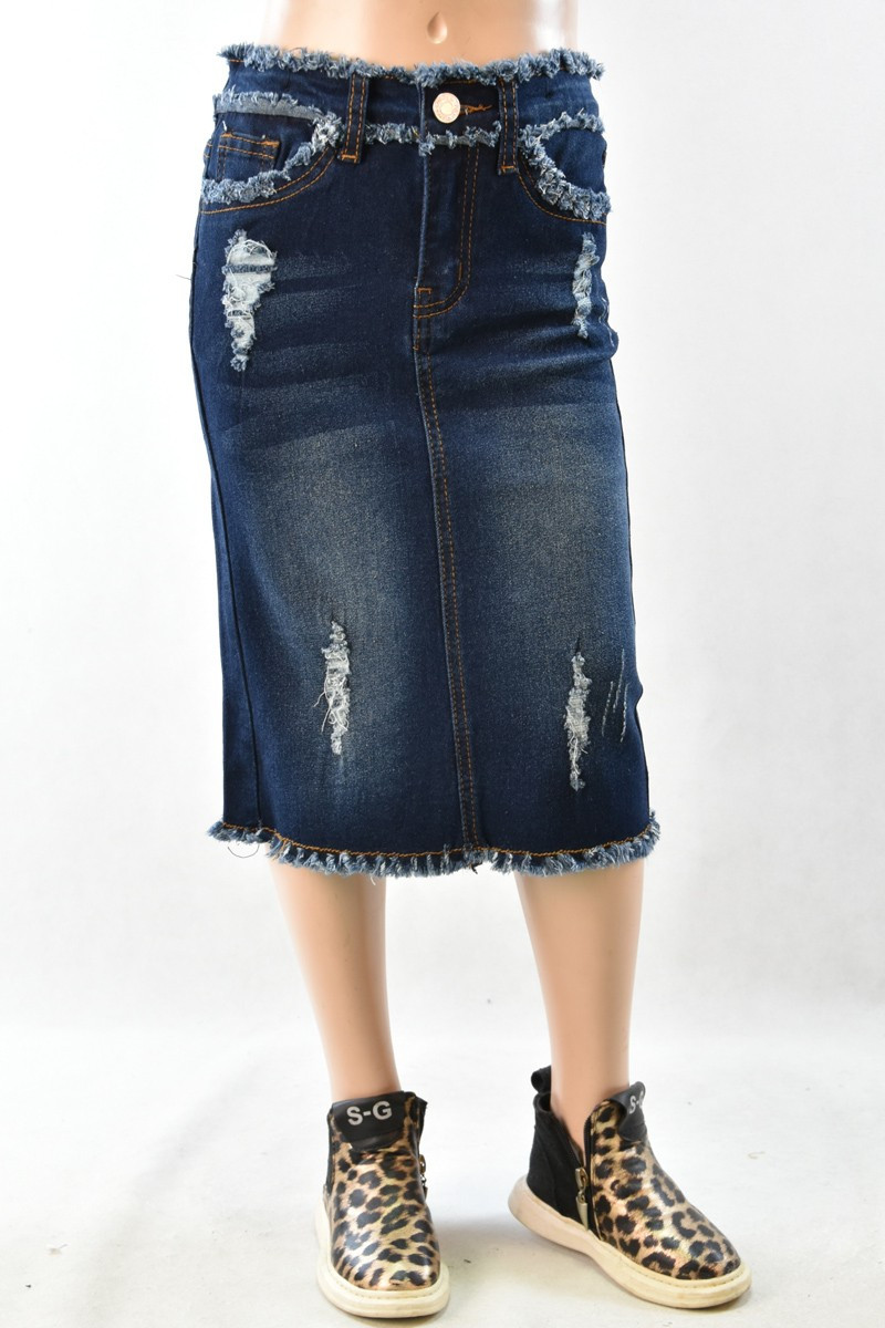 Girls Denim Skirt