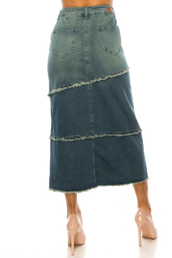 Denim Long Skirt