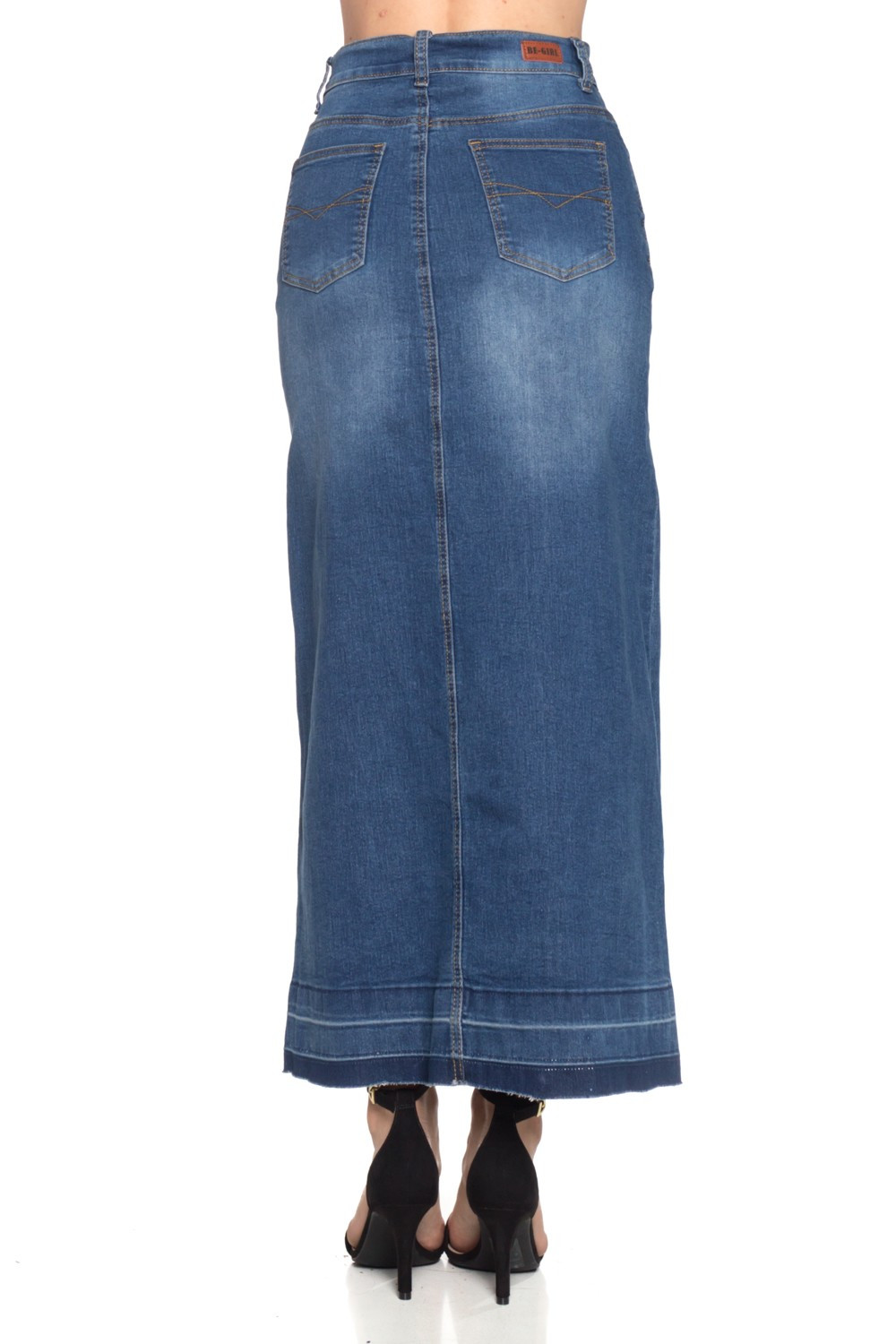 Denim Long Skirt