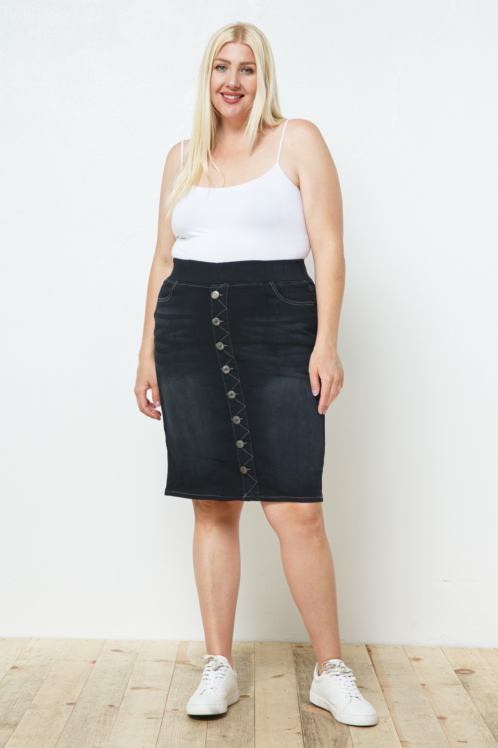 Denim Skirt Plus Size