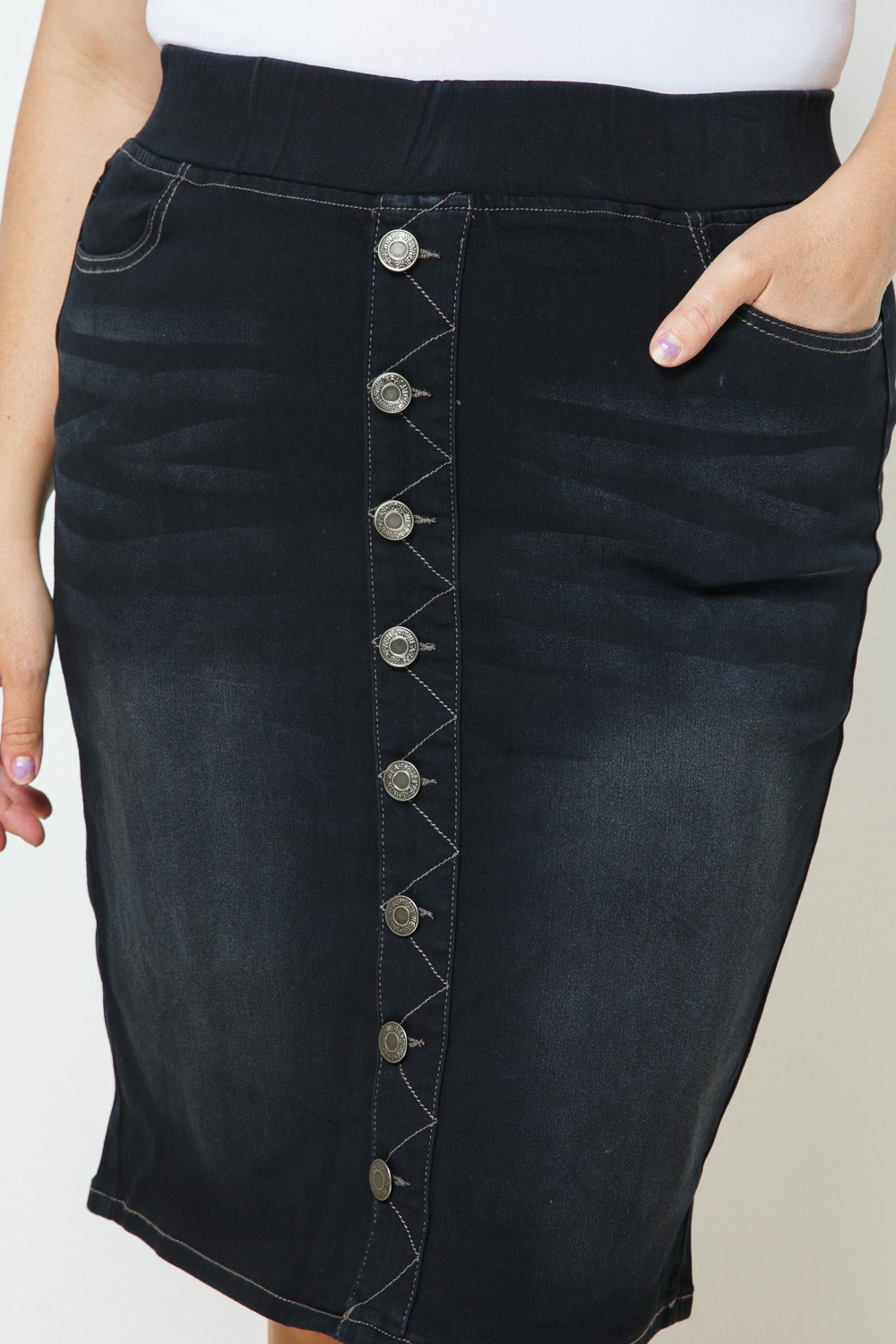Denim Skirt Plus Size