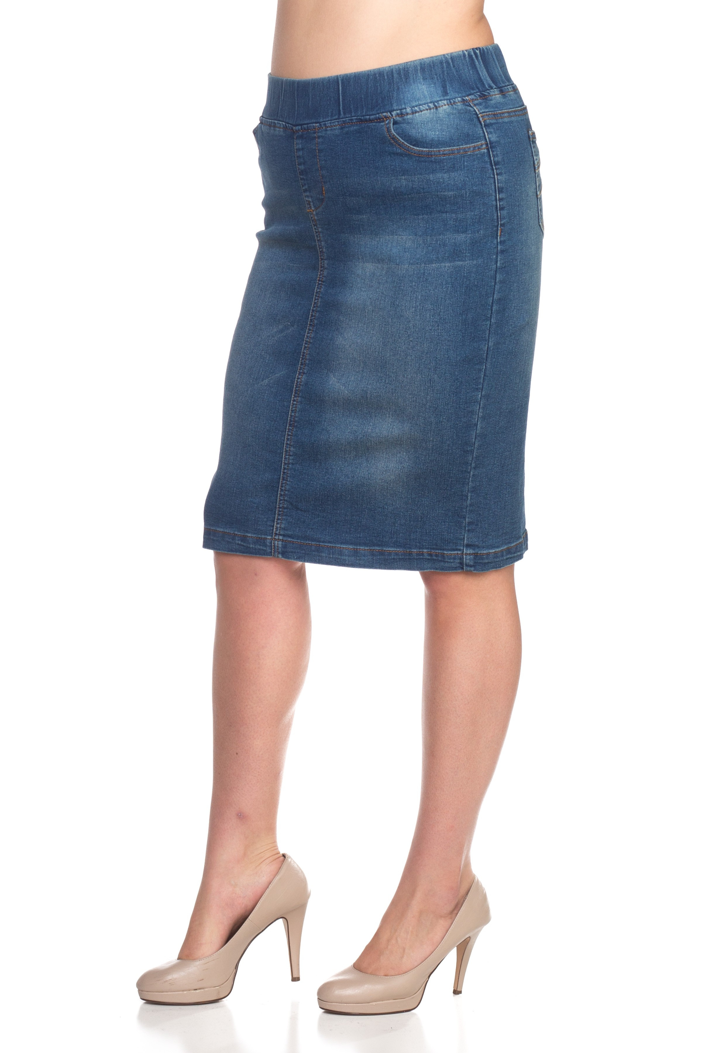 Denim Skirt Plus Size