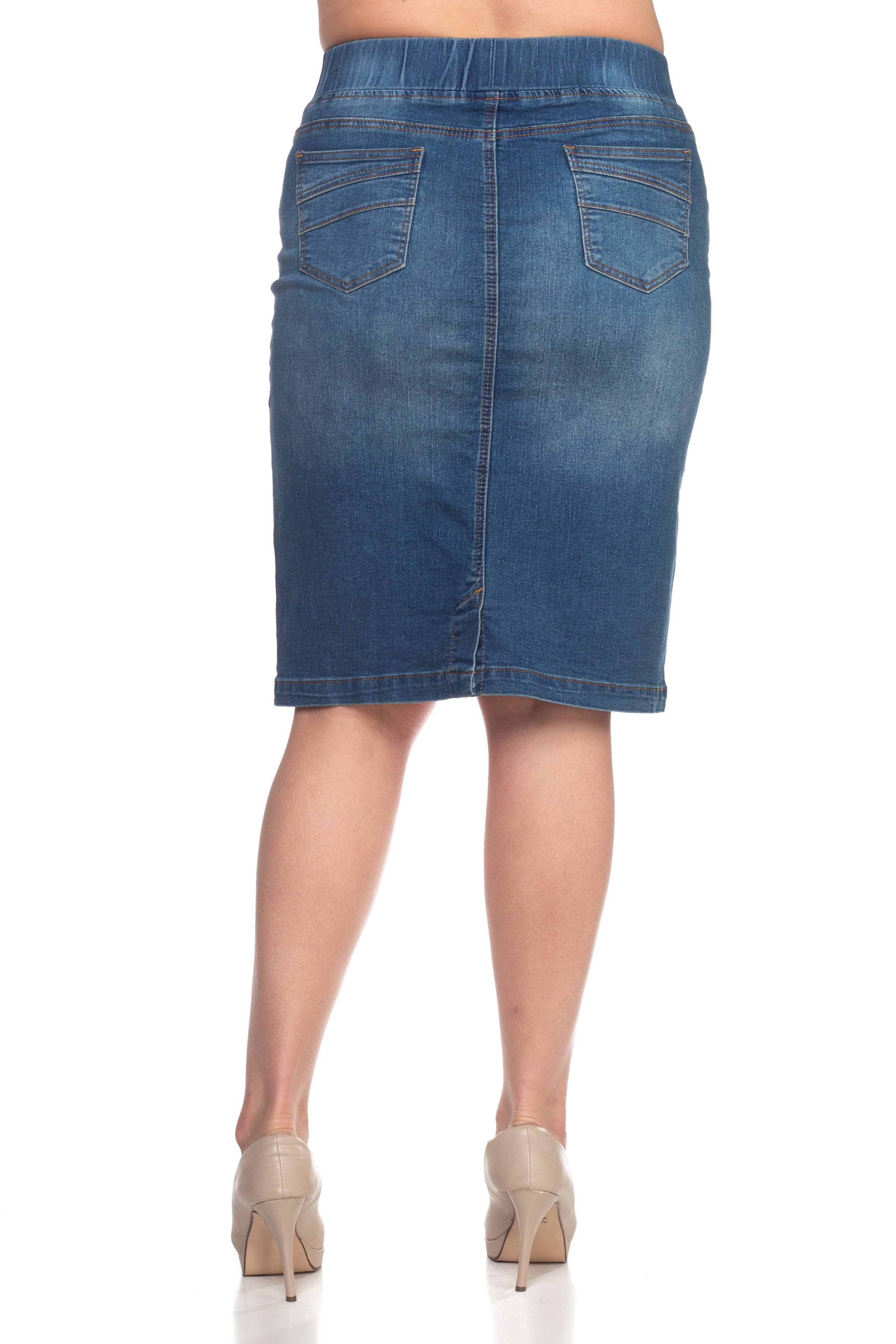 Denim Skirt Plus Size