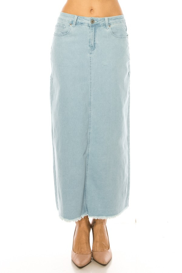 Denim Long Skirt