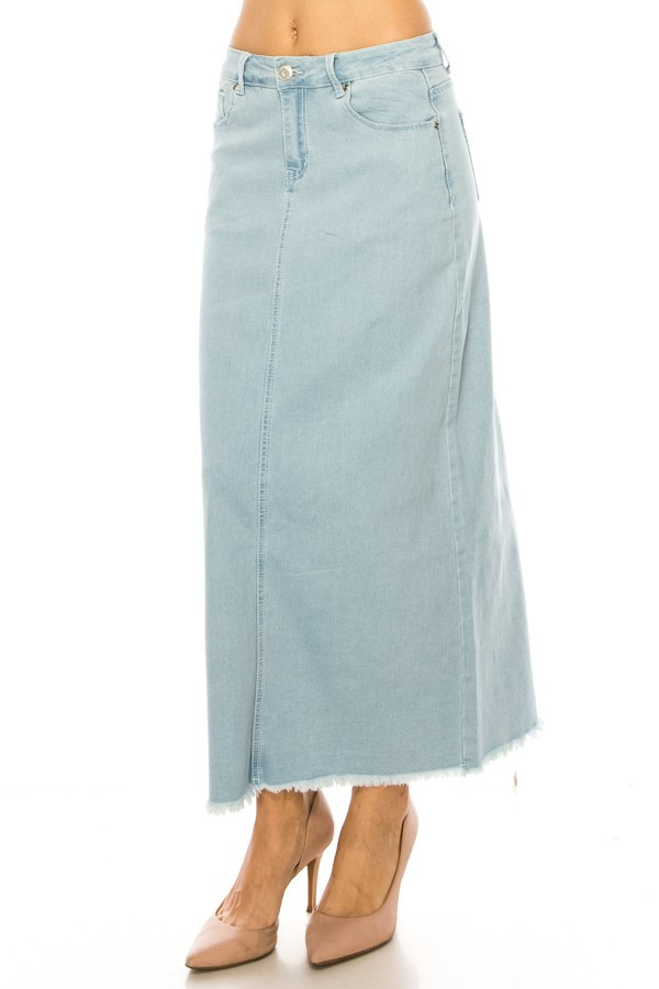 Denim Long Skirt