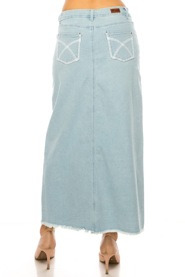Denim Long Skirt