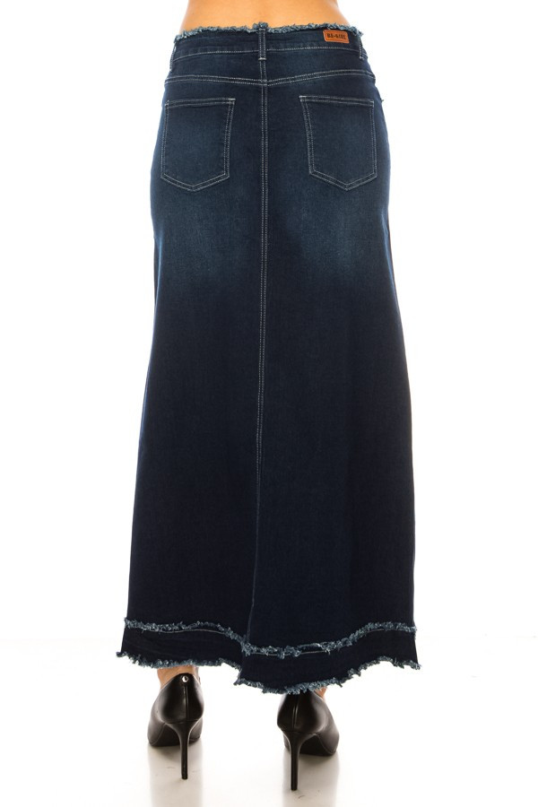 Denim Long Skirt