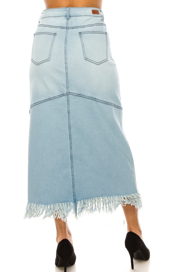 Denim Long Skirt