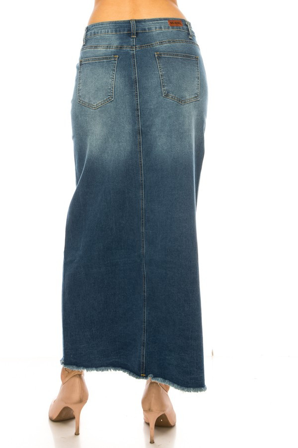 Denim Long Skirt