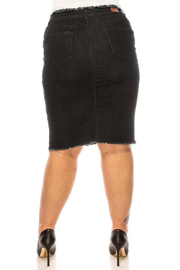 Denim Skirt Plus Size