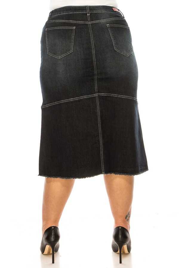 Denim Skirt Plus Size
