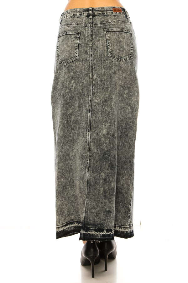 Denim Long Skirt