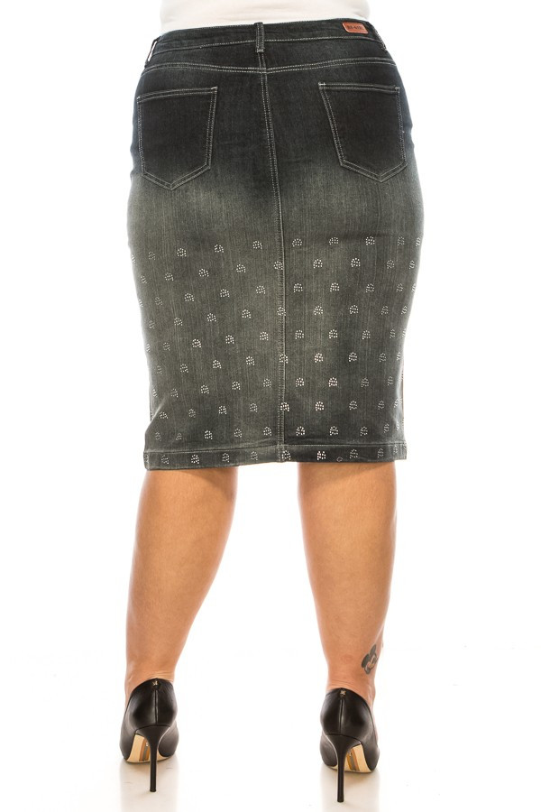 Denim Skirt Plus Size