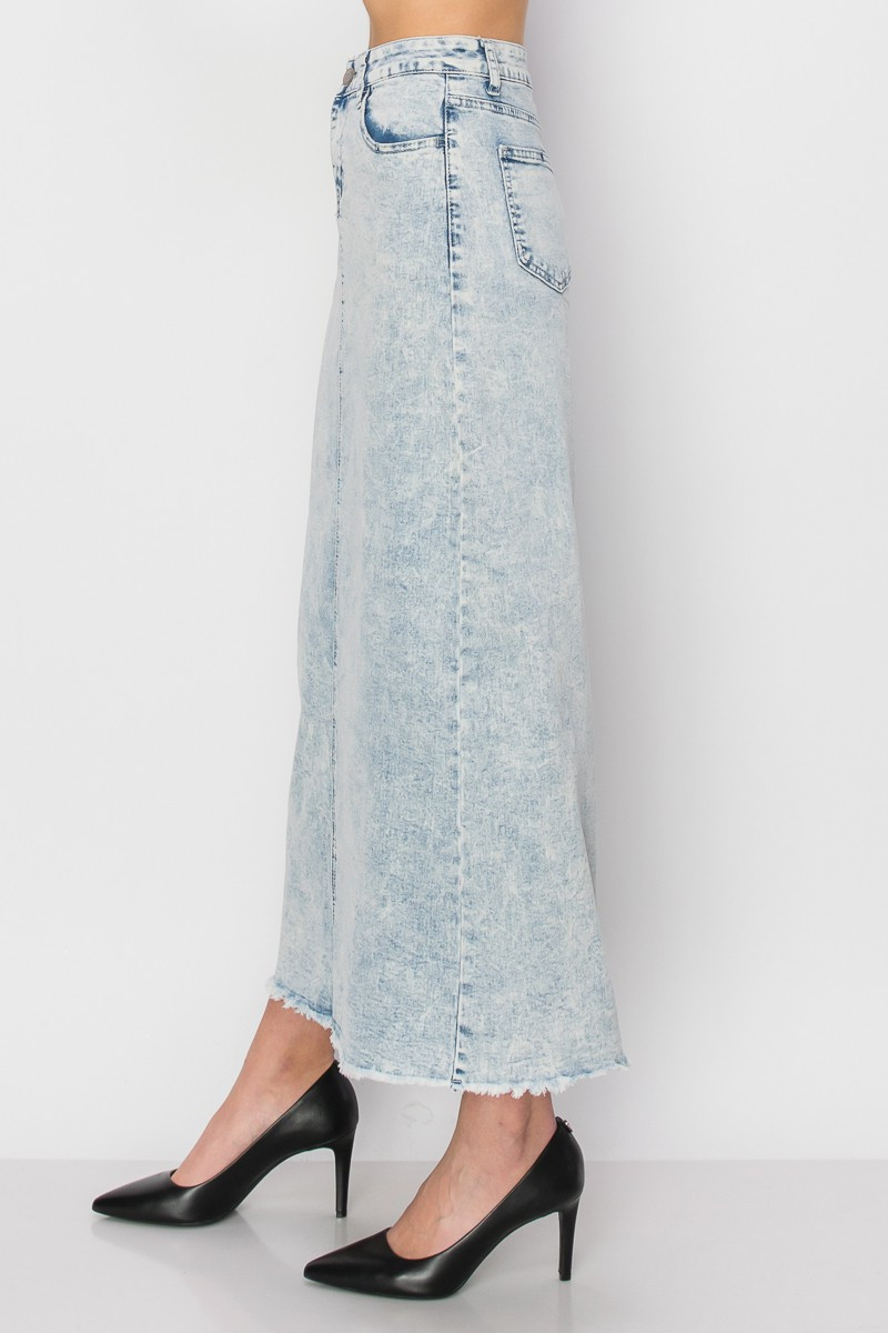 Denim Long Skirt