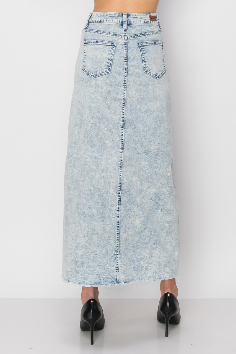 Denim Long Skirt